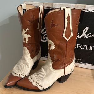 Larry Mahon vintage cowboy boot